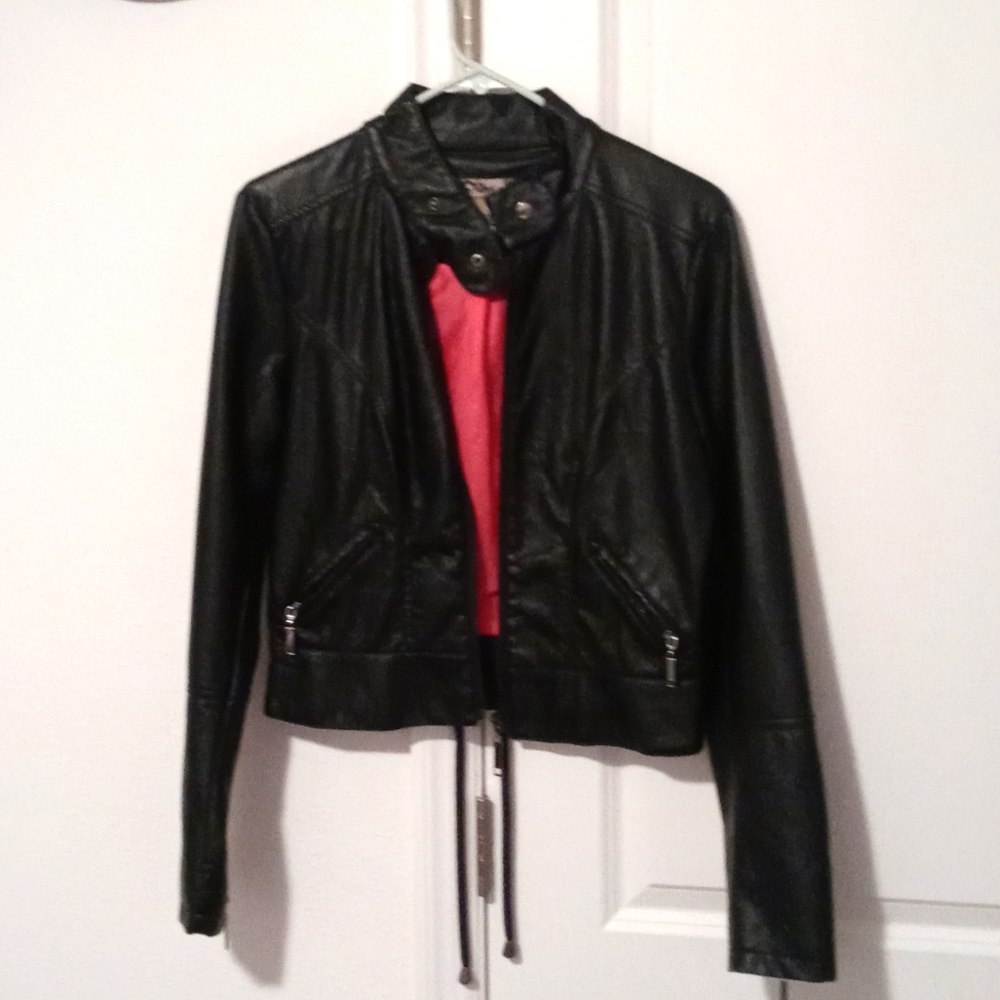 Fake leather jacket